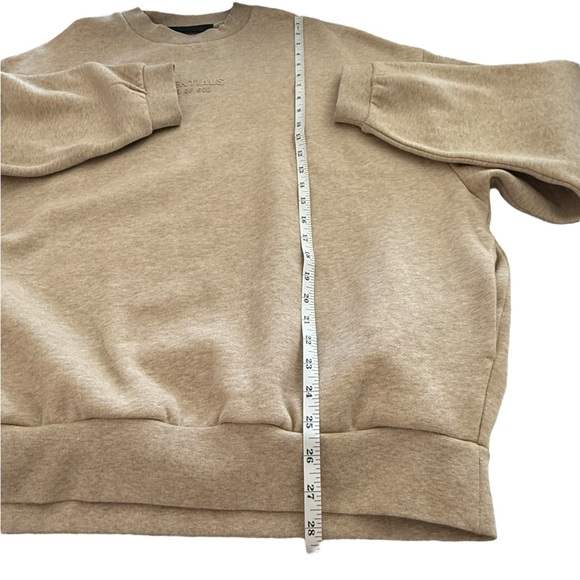 Fear of God Essentials Men's Tan Neutral Logo Sweatshirt Pockets- Medium - Picture 3 of 12
